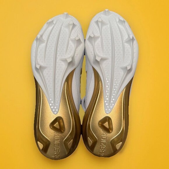 Adidas Adizero Electric+ Football Cleats White & Gold - Men's Size 9.5 - IE3287 - Picture 5 of 9